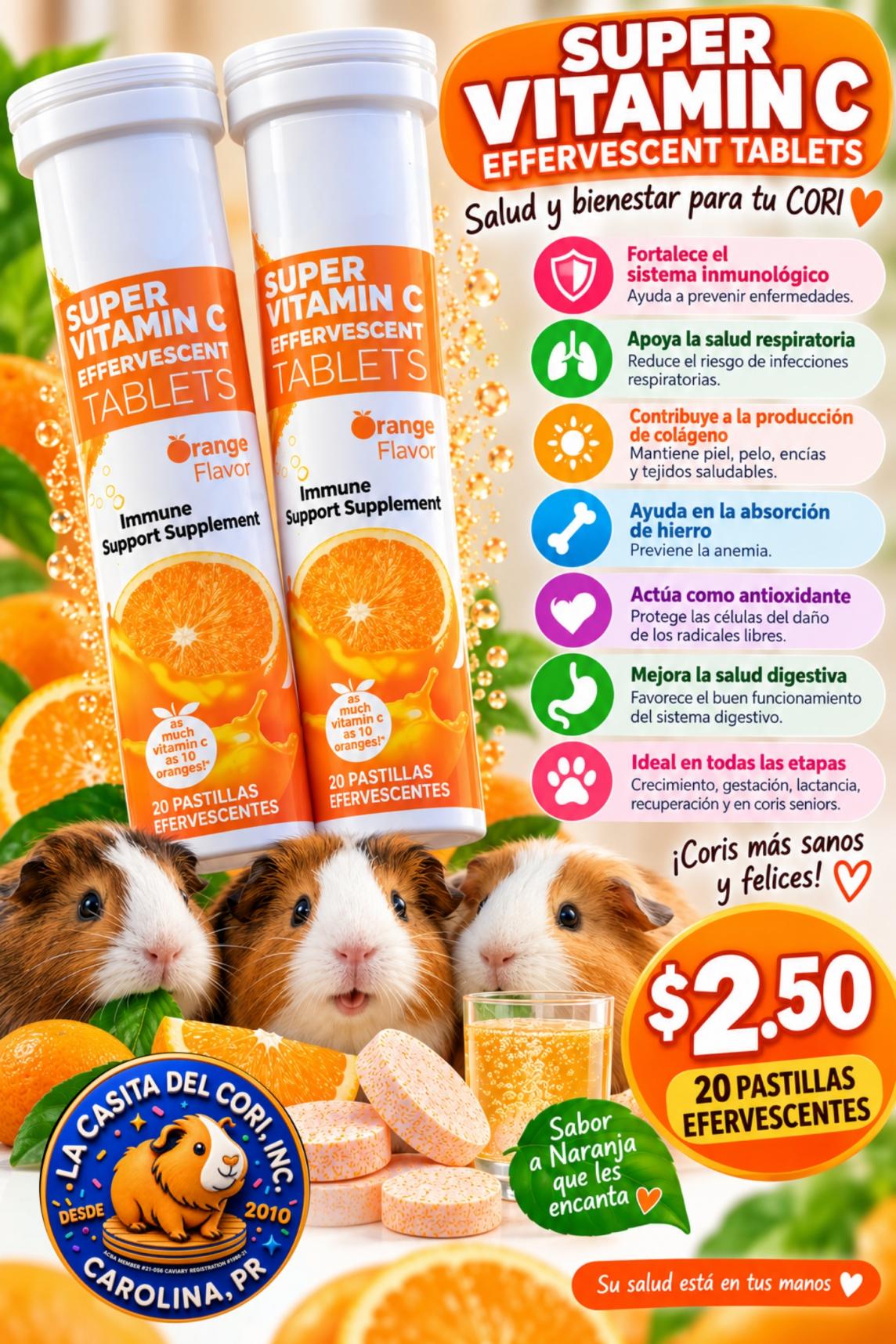 Vitamina C - 20 Tabletas